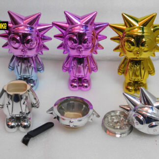Grinder de Metal de 4 capas de figura Rick Sánchez de la serie Rick & Morty 11 cm de alto.