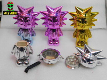 Grinder de Metal de 4 capas de figura Rick Sánchez de la serie Rick & Morty 11 cm de alto.