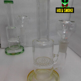 Bong recto de nido de abeja de 17 cm
