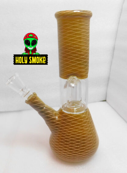 Bong de Vidrio diseño de red de color,  21 cm - Image 4