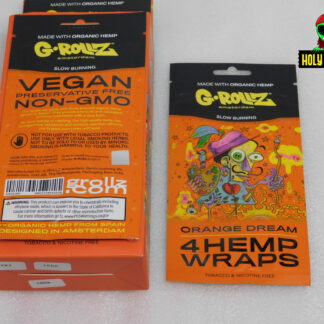 Blunt de cáñamo preenrollados con sabor a Orange Dream de la marca G-Rollz ,4 hojas