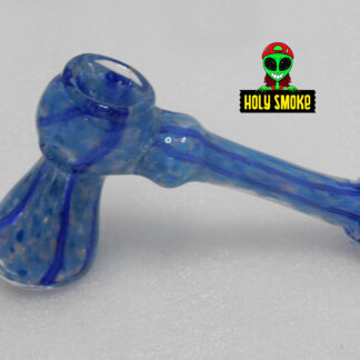 Pipa de vidrio Hammer Bubbler de 5.5 cm de alto y largo10 cm.