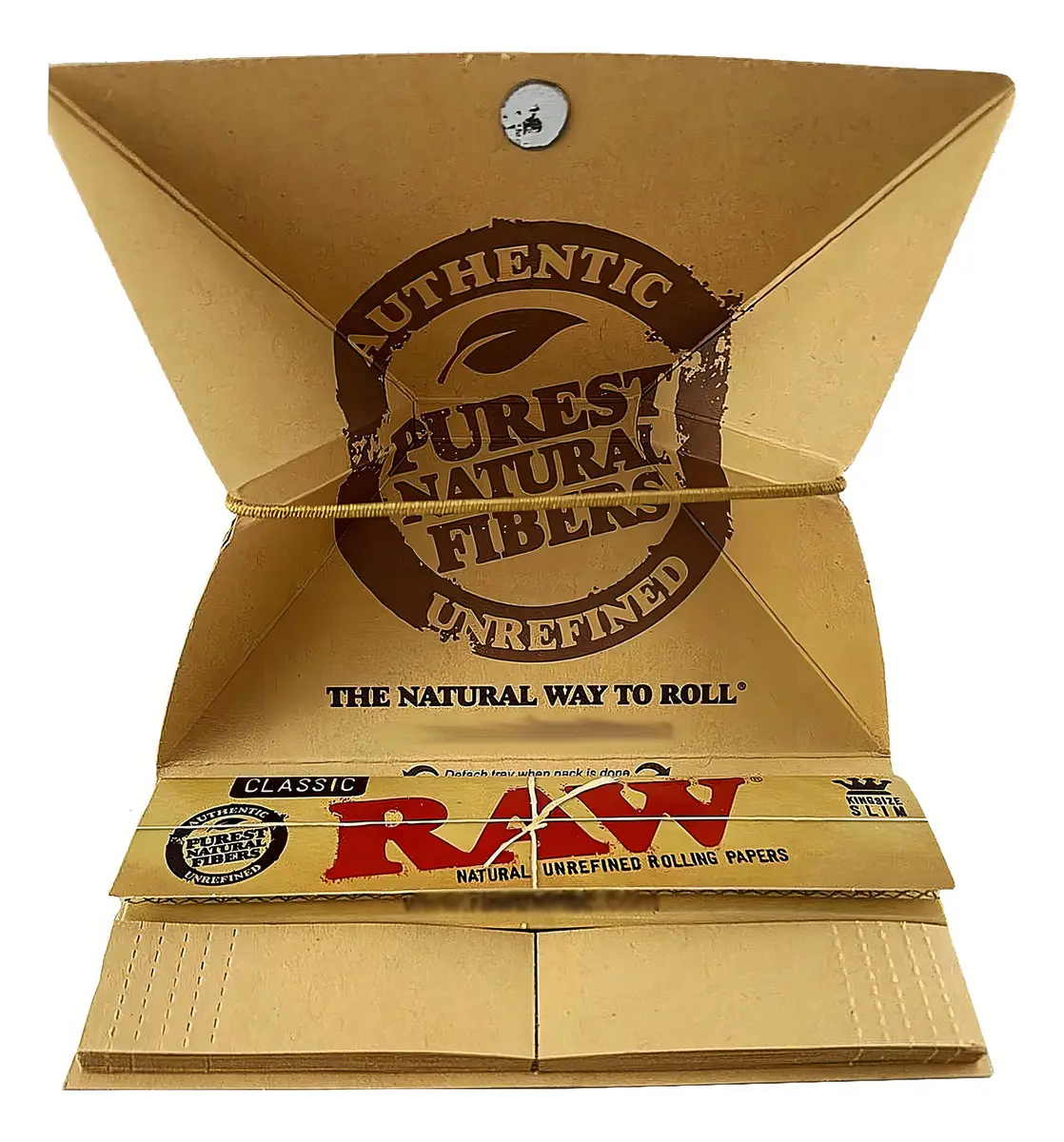 Papel de fumar RAW Classic Artesano, tamaño King Size Slim 32 hojas + tips - Imagen 2