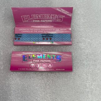 Papel de fumar Elements, color rosa, de tamaño 1 1/4, 50 hojas