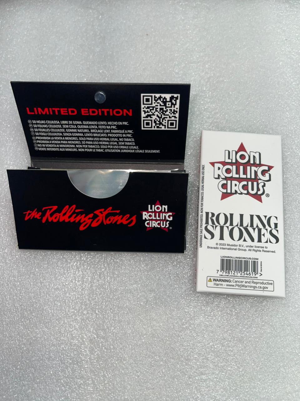 Papel de fumar de celulosa, transparente, tamaño, tamaño 1 1/4, 50 hojas, marca Lion Rolling Circus edición limitada The Rolling Stones. - Imagen 2