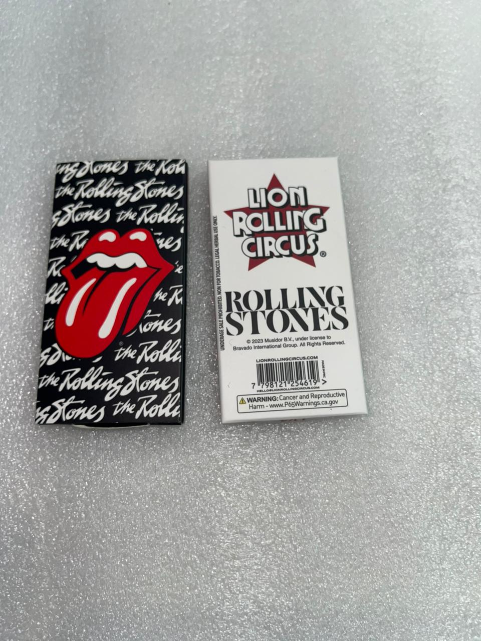 Papel de fumar de celulosa, transparente, tamaño, tamaño 1 1/4, 50 hojas, marca Lion Rolling Circus edición limitada The Rolling Stones.