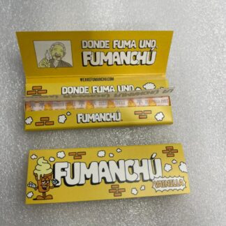 Papel de fumar de la marca Fumanchú, sabor a vainilla, 50 hojas de tamaño 1 1/4