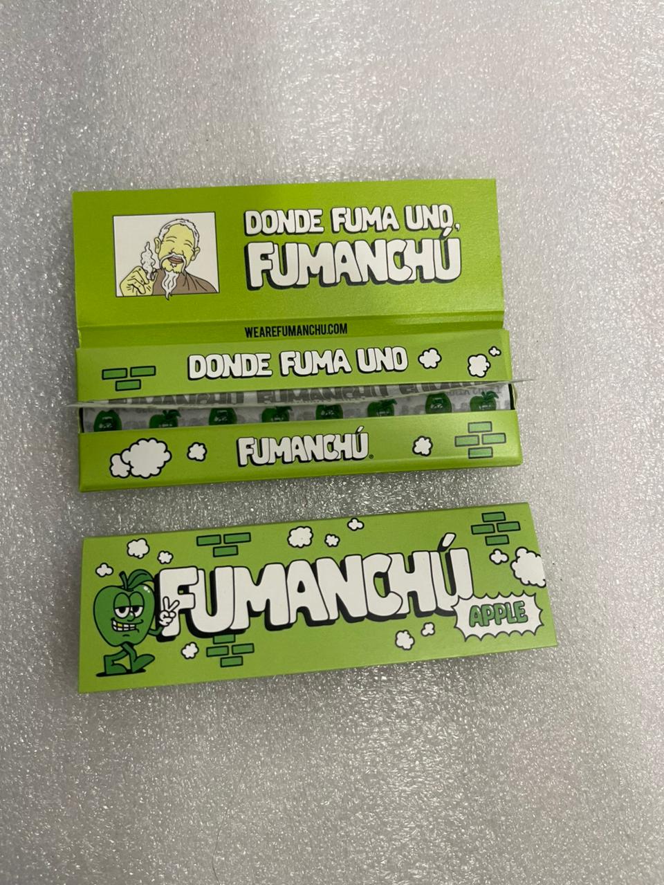 Papel de fumar de la marca Fumanchú, sabor Manzana verde (Apple) 50 hojas de tamaño 1 1/4