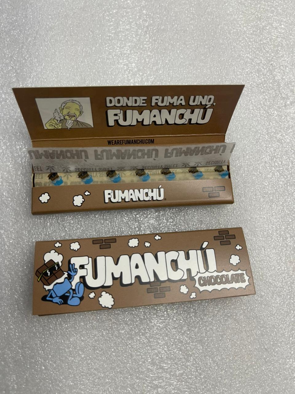 Papel de fumar de la marca Fumanchú, sabor Chocolate 50 hojas de tamaño 1 1/4
