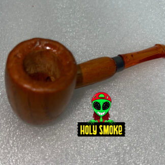 Pipa de madera hecha a mano, con boquilla acrilica 9 cm aprox de largo, marca fujima