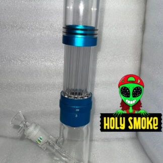 Kit de bong de vidrio con cámara de aire, mecanismo giratorio facilita el ajuste del nivel de humo.