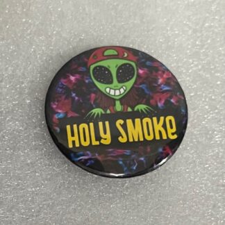 Mini Pin botón metálico Holy Smoke